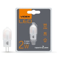 Світлодіодна лампа VIDEX G4e 2W G4 4100K (VL-G4e-02224)