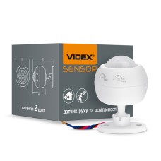 Датчик руху та освітленості VIDEX VL-SPS27W 220V 1200W інфрачервоний (VL-SPS27W)