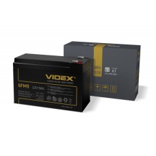 Акумулятор свинцево-кислотний Videx 6FM9 12V/9Ah color box 1 (6FM9 1CB)