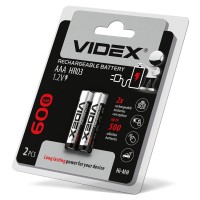 Акумулятори Videx HR03 / AAA 600mAh double blister/2 pcs (HR03/600/2DB)