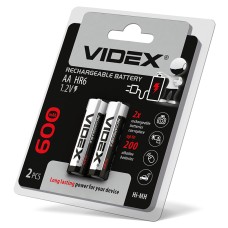 Акумулятори Videx HR6 / AA 600mAh double blister/2шт (HR6/600/2DB)