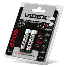 Акумулятори Videx HR6/AA 2700mAh double blister/2шт (HR6/2700/2DB)