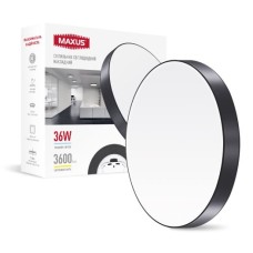 Світильник світлодіодний 1-MSP-3641-SLB MAXUS SP Ceiling 36W 4100K Circle Slim Black