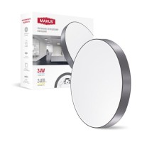 Світильник світлодіодний 1-MSP-2441-SLG MAXUS SP Ceiling 24W 4100K Circle Slim Gray