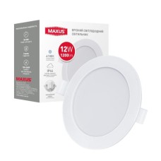 Точковий LED-світильник врізний 1-RDL-1241-IP MAXUS RDL 12W 4100K IP44