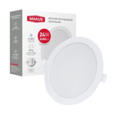 Точковий LED-світильник врізний 1-RDL-2441-IP MAXUS RDL 24W 4100K IP44