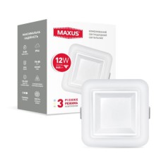 Світильник світлодіодний 3-step SDL MAXUS 12W 3000/4100K квадрат (1-MAX-01-3-SDL-12-S)