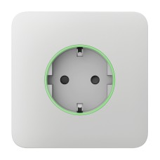 Передня панель для вбудованої розетки Ajax SoloCover for Outlet smart, Jeweler, бездротова, білий