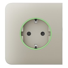 Бічна панель для вбудованої розетки Ajax SideCover for Outlet smart, Jeweler, бездротова, ivory