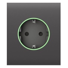 Центральна панель для вбудованої розетки Ajax CenterCover for Outlet smart, Jeweler, бездротова, grey