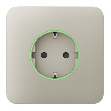 Передня панель для вбудованої розетки Ajax SoloCover for Outlet smart, Jeweler, бездротової, ivory