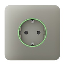 Передня панель для вбудованої розетки Ajax SoloCover for Outlet smart, Jeweler, бездротової, olive