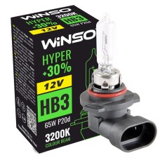 Галогенова лампа Winso HB3 12V 65W P20d HYPER +30%