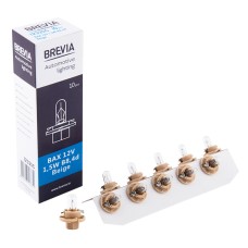 Лампа розжарювання Brevia BAX 12V 1,5W B8,4d Beige CP, 10 pcs