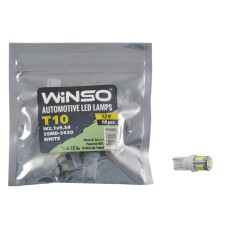 LED автолампа Winso 12V SMD T10 W2.1x9.5d, 10 pcs