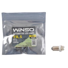 LED автолампа Winso 12V FLUX T8.5 BA9s, 10 pcs