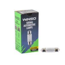 Лампа розжарювання Winso 12V C5W 5W SV8.5 T11x37, 10 pcs