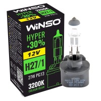 Галогенова лампа Winso H27/1 12V 27W PG13 HYPER +30%