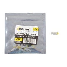 LED автолампа Solar 12V T5 W2x4.6d 1COB 0,5W white 20 pcs