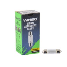 Лампа розжарювання Winso 12V C10W 10W SV8.5 T11x37, 10 pcs