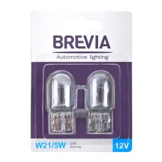 Лампа розжарювання Brevia W21/5W 12V 21/5W W3x16q B2, 2шт