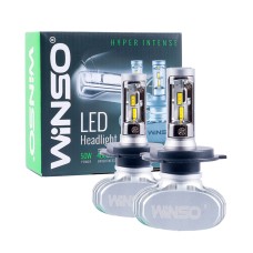 LED автолампа Winso H4 12/24V 6000К 4000Lm 50W CSP Cree Chip 19х19, 2шт