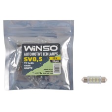 LED автолампа Winso 12V FLUX SV8.5 T11x36, 10 pcs