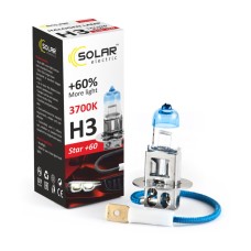 Галогенова лампа Solar H3 12V 55W PK22s Starlight +60%