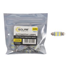 LED автолампа Solar 12V SV8.5 T11x36 4smd 5050 white 10 pcs