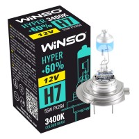 Галогенова лампа Winso H7 12V 55W PX26d HYPER +60%