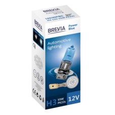 Галогенова лампа Brevia H3 12V 55W PK22s Power Blue CP