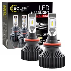 LED автолампа Solar H11 12/24V 6500K 8000Lm 60W ZES Chip