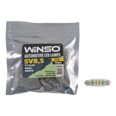 LED автолампа Winso 12V FLUX SV8.5 T11x39, 10 pcs