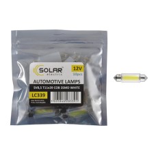 LED автолампа Solar 12V SV8.5 T11x39 COB-3SMD white 10 pcs