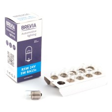 Лампа розжарювання Brevia R5W 24V 5W BA15s CP, 10 pcs