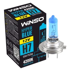 Галогенова лампа Winso H7 12V 55W PX26d HYPER BLUE 4200K