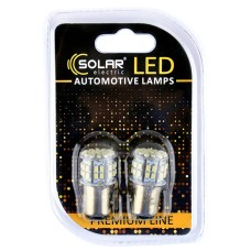 LED автолампа Solar 12V S25 BAY15d 50SMD white, 2шт