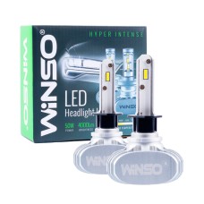 LED автолампа Winso H1 12/24V 6000К 4000Lm 50W CSP Cree Chip 19х19, 2шт