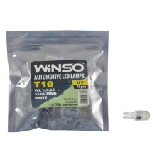 LED автолампа Winso 12V SMD T10 W2.1x9.5d, 10 pcs