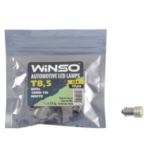 LED автолампа Winso 12V SMD T8.5 BA9s, 10 pcs