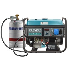 Генератор газо-бензиновий Konner&Sohnen KS 7000E G, 230В, 5.5кВт, електростартер, 77.2кг