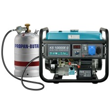 Генератор газо-бензиновий Konner&Sohnen KS 10000E G, 230В, 8.0кВт, елктростартер, 87кг