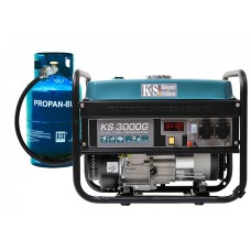 Генератор газобензиновий Konner&Sohnen KS 3000G, 230В, 3.0кВт, ручний запуск, 45.4кг + ПОДАРУНОК