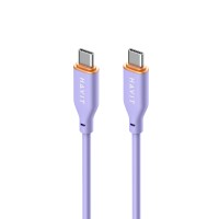 Кабель Type-C to Type-C HAVIT HV-CB603 PD60W 3A 1.2м (гіпереластичний) (HV-CB603)
