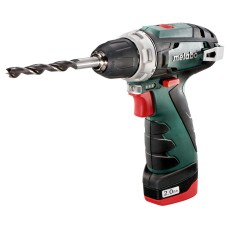 Шурупокрут-дриль акумуляторний Metabo PowerMaxx BS Basic 10.8В 2х2.0А·год 17·34Нм 0-360·0-1400об·хв 0.75кг