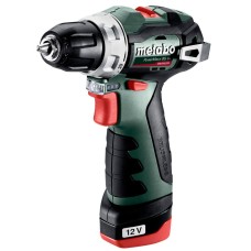 Шурупокрут-дриль акумуляторний Metabo PowerMaxx BS BL 12В 2х2.0А·год 20·38Нм 0-400·0-1500об·хв 0.8кг