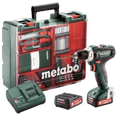 Шурупокрут-дриль акумуляторний Metabo PowerMaxx SB 12 Set 12В 2x2А·год 17·40Нм 0-360·0-1400об·хв 1.1кг