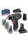 Шурупокрут-дриль акумуляторний Bosch GSR 12 V-15 Set 12В 1Х2Аг+4А·год 30Нм 350·1300об·хв 0.95кг набір свердел і біт 39од