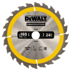 Диск пильний DeWALT Constrction 165х20мм 24T (DT1934)