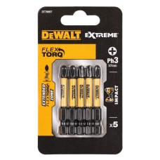 Біти DeWALT eXtreme PH3 57мм 5pcs. (DT7999T)